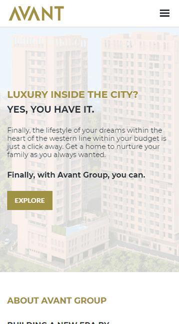 Avantinfra Website