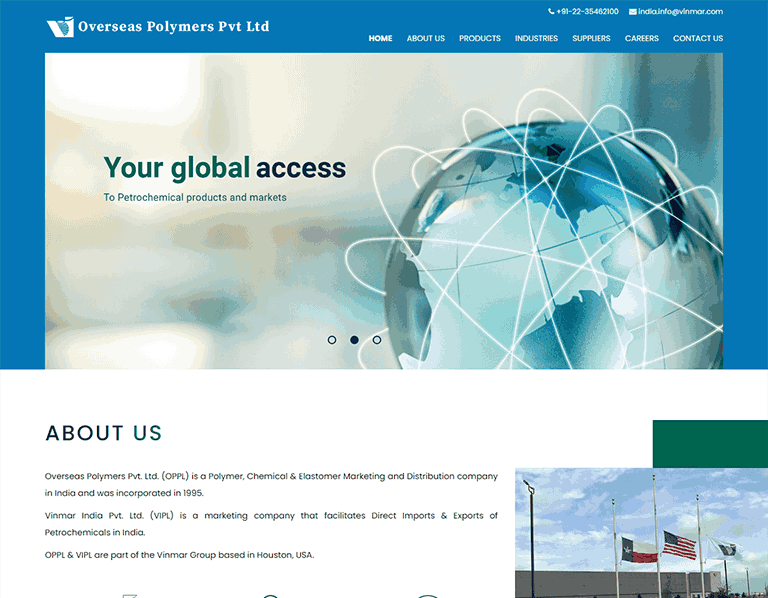 Overseas Polymers Website