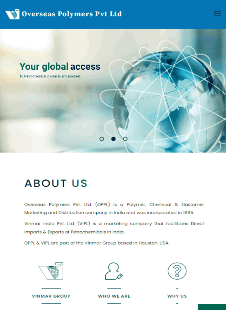 Overseas Polymers Website